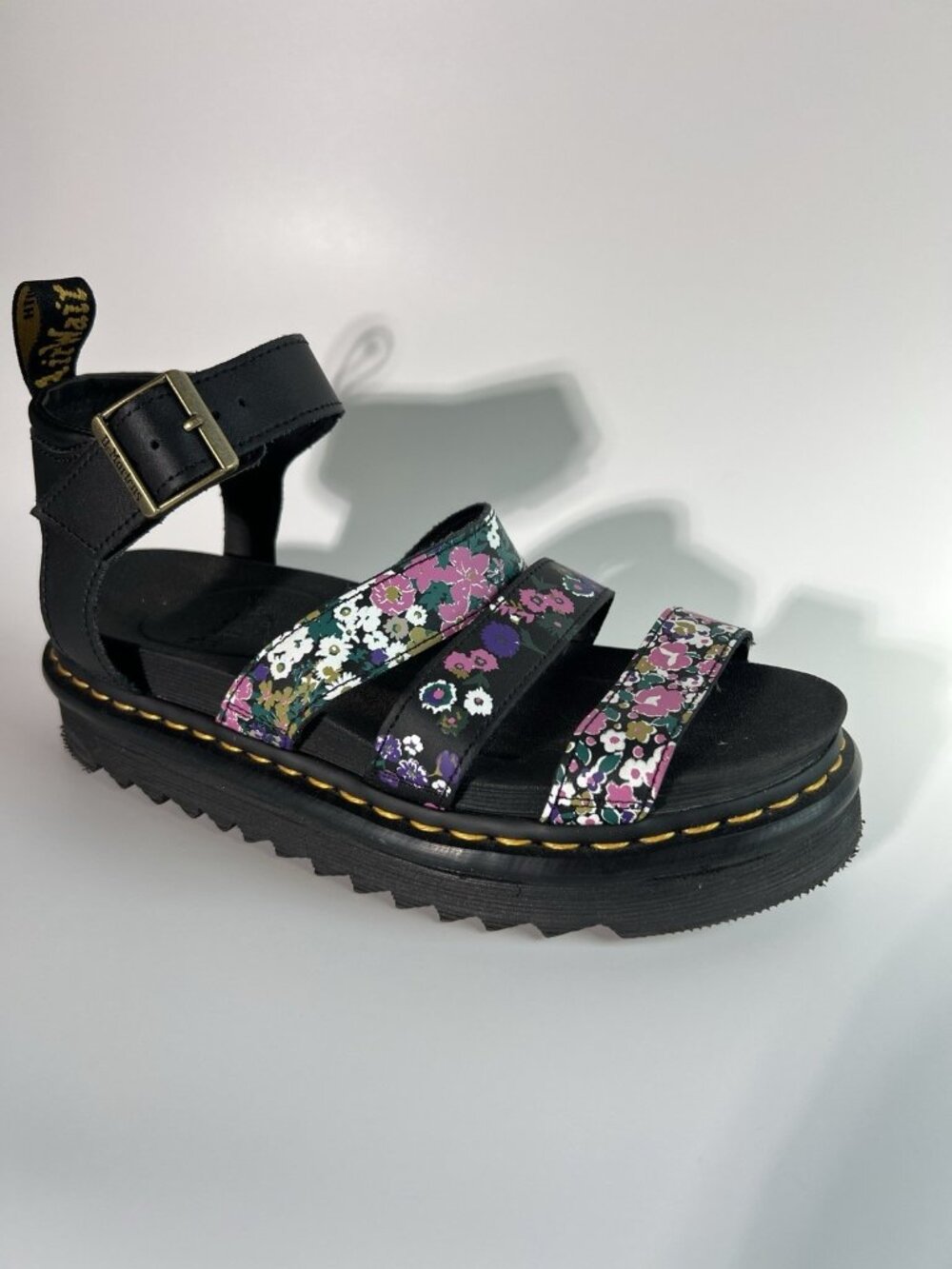 Dr Martens Blaire Women's Floral Print Leather Platform Gladiator Sandals US 8 - Picture 13 of 16